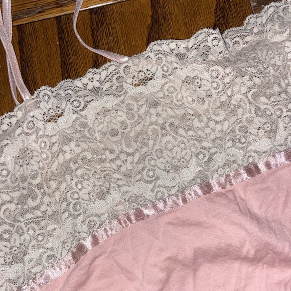 Victoria secret pink lil lace adjustable mighty nightgown /cami lace size XS - Picture 8 of 16